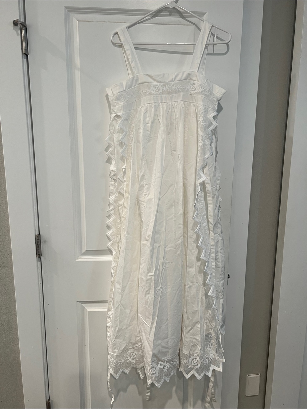 White Girls' Embroidered Sundress
